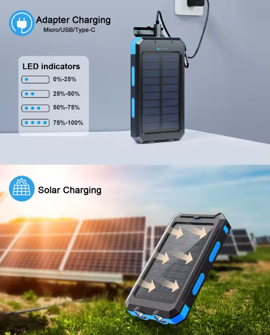 POWER BANK SOLAR E3 20.000 mAh