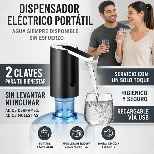 DISPENSADOR DE AGUA DE LUJO - NEGRO + Envió GRATIS
